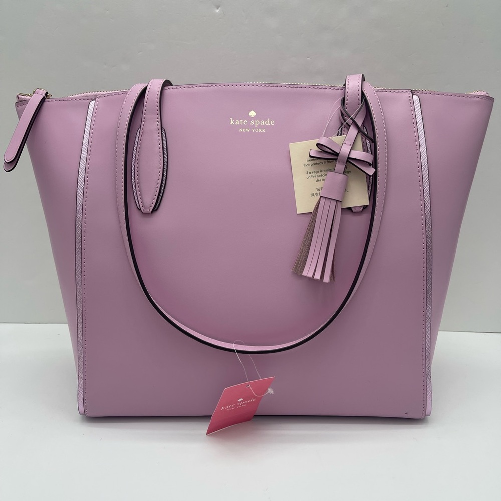 KATE SPADE KALI Quartz Pink Lg Top Zip Shoulder Tote Handbag 
Quartz Pink
NWT - Picture 14 of 16